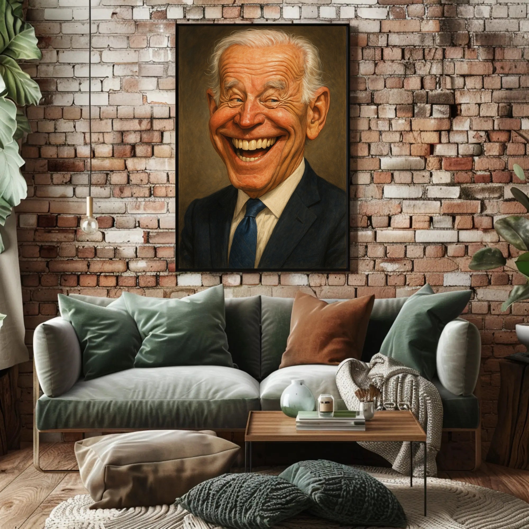 Joe Biden Caricature Poster PosterGoat
