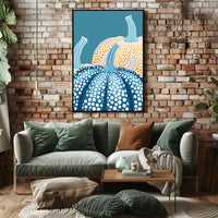 Abstract City Skyline Silhouette Art Poster