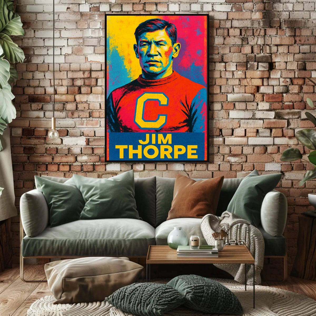 Jim Thorpe Iconic Athlete Poster