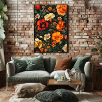 Vibrant Floral Symphony William Morris Art Poster