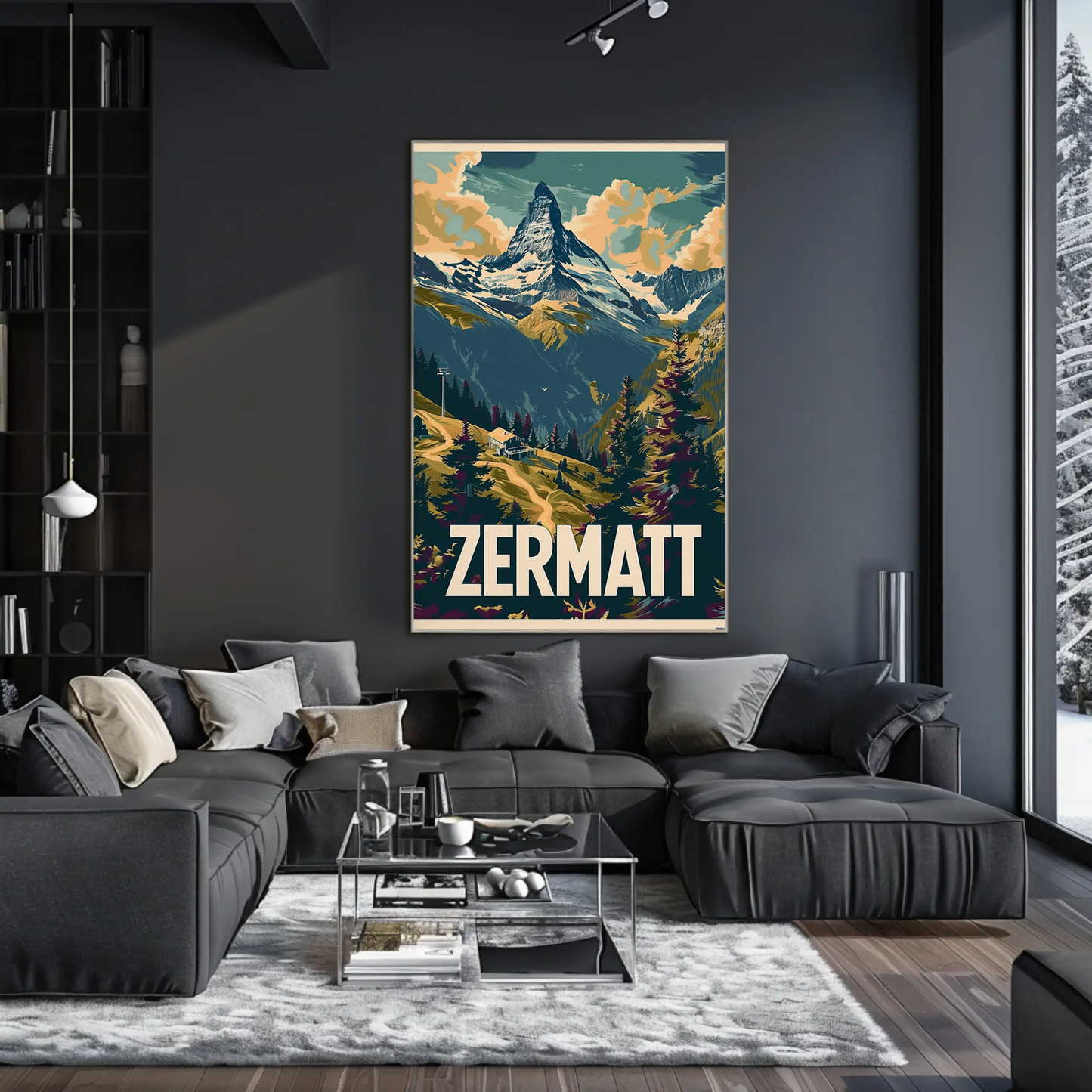 Zermatt Switzerland Matterhorn Alps Travel Poster