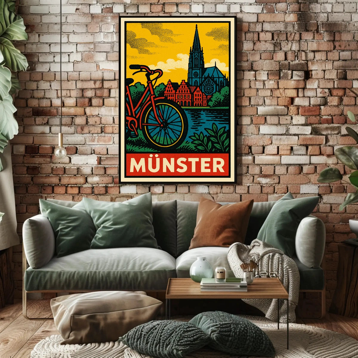 Münster Travel Poster