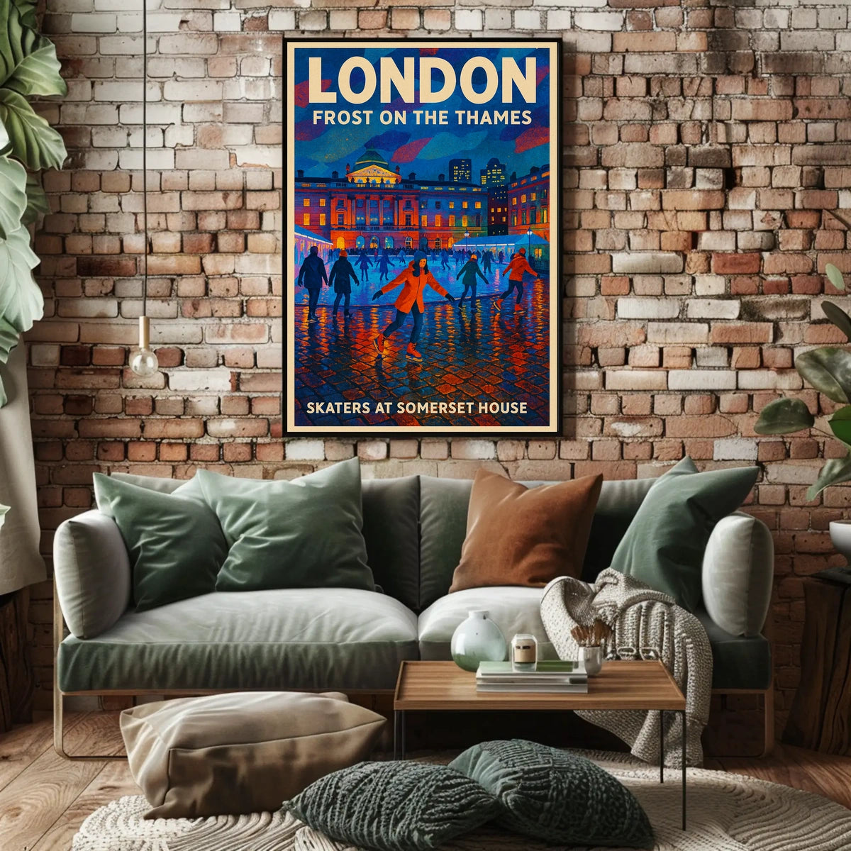 Frost On The Thames Poster