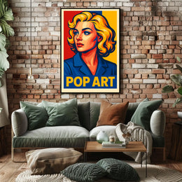 Vibrant Pop Art Portrait Poster