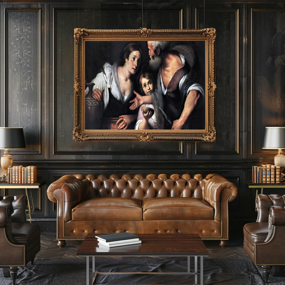 Classic Renaissance Family Scene in Historical or Heritage Poster