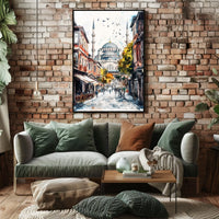 Istanbul Hagia Sophia Street View Landmark Turkey Poster
