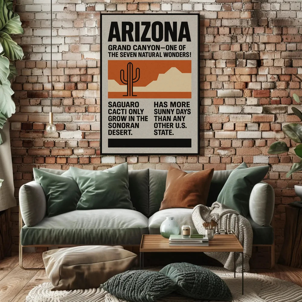 Explore Arizona's Natural Wonders Vintage Travel Poster