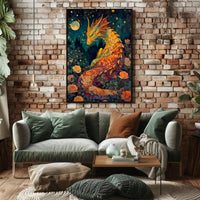 Mystical Dragon Garden Enchantment Fantasy or Mythology Poster