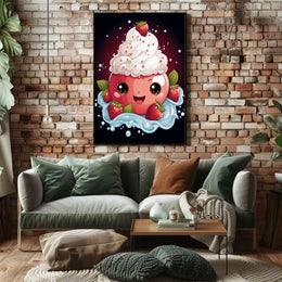 Sweet Delight Poster Whimsical Dreamscape Wall Art Print