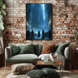 Mystical Gothic Cathedral Dark Fantasy Poster PosterGoat
