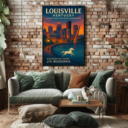 Louisville Where Tradition Meets Innovation Poster