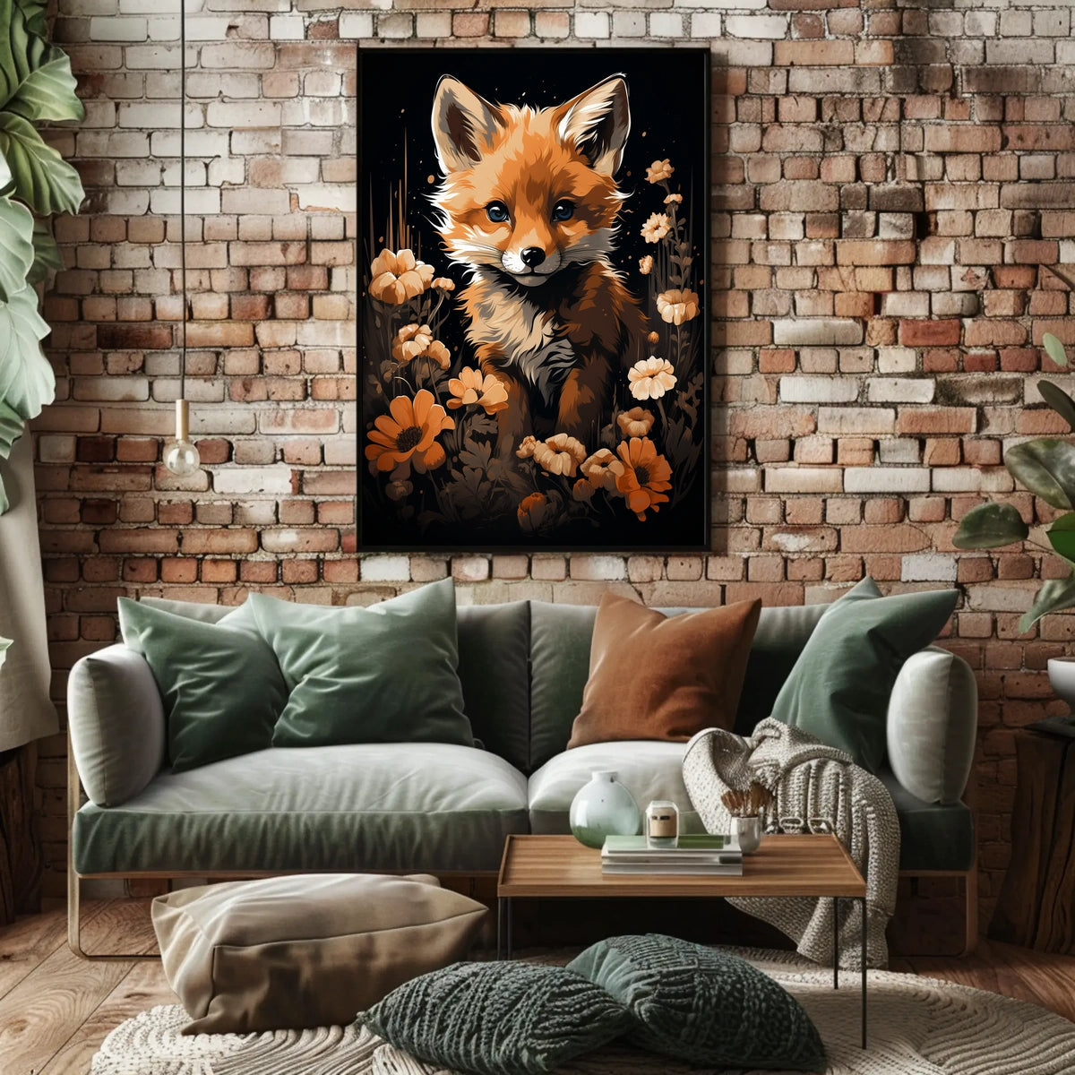 Enchanted Fox in Bloom