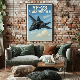 YF-23 Black Widow II Poster PosterGoat