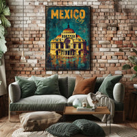 Mexico City Architectural Poster