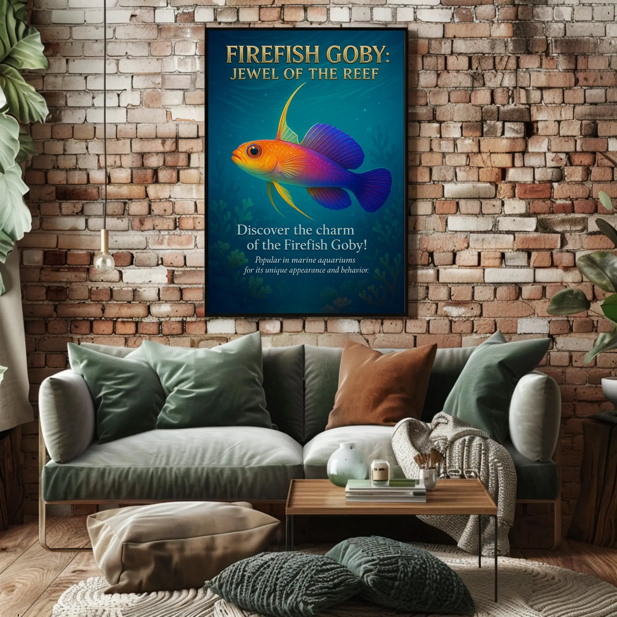 Firefish Goby Jewel of the Reef Poster