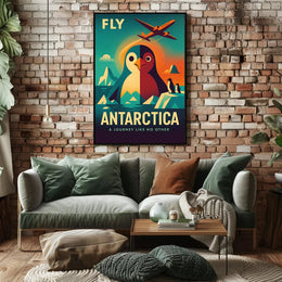 Antarctica Adventure Vintage Travel Art Poster PosterGoat