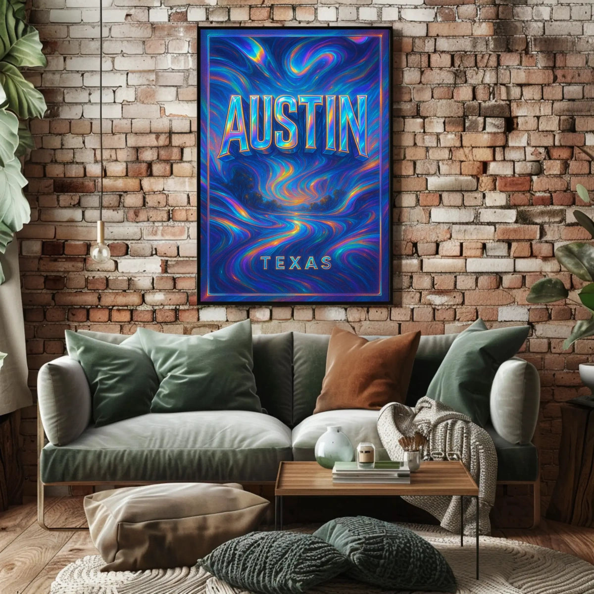 Austin, Texas A Vibrant Journey Poster