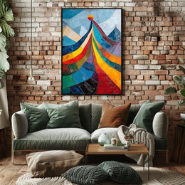 Abstract Modern Art Deco Style Poster