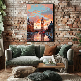 London At Dusk Poster PosterGoat