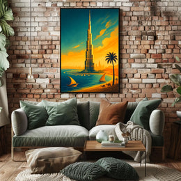 Towering Oasis Poster