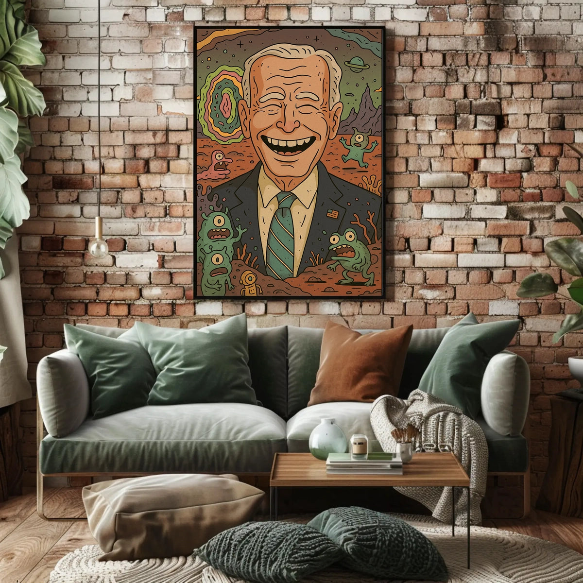 Presidential Cartoon Adventure Poster
