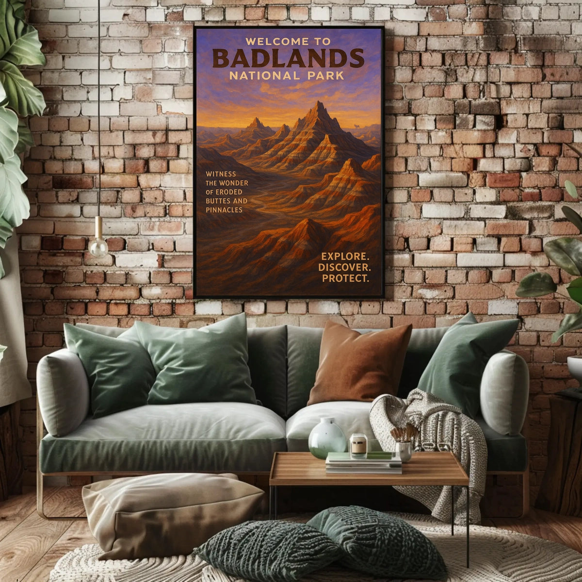 Welcome to Badlands National Park Poster