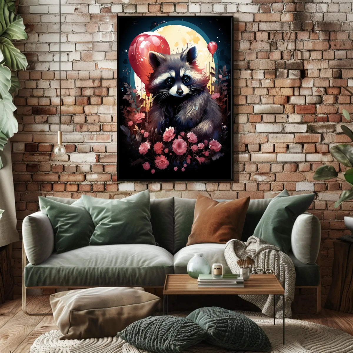 Moonlit Mischief Poster Moonlight Wall Art For Living Rooms