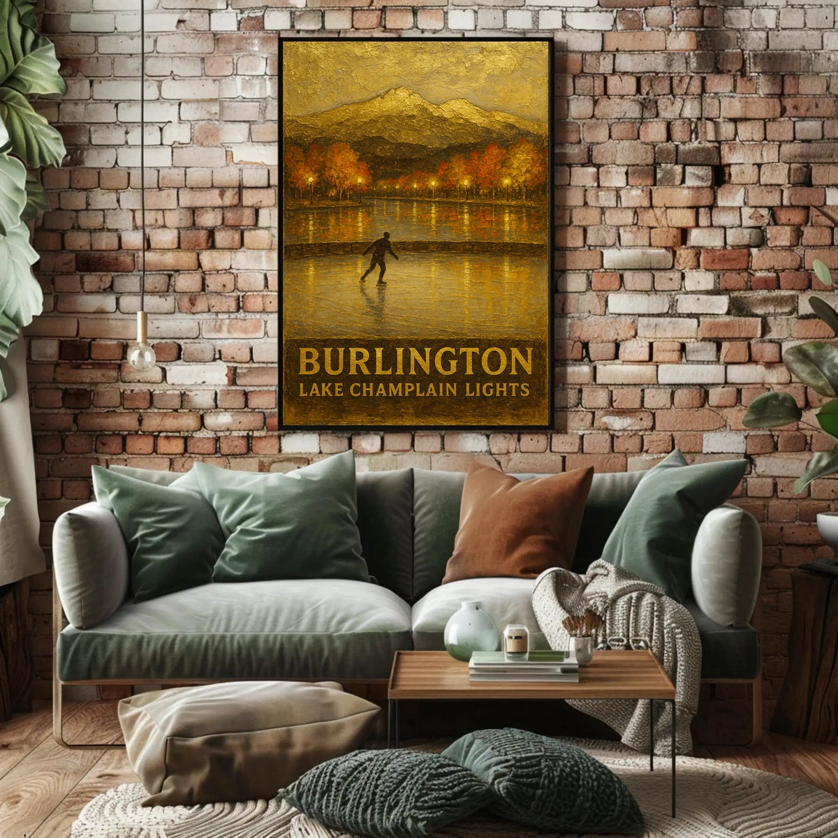 Burlington Lake Champlain Lights Poster