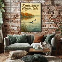 Reflections of Higgins Lake Nature-Themed Poster