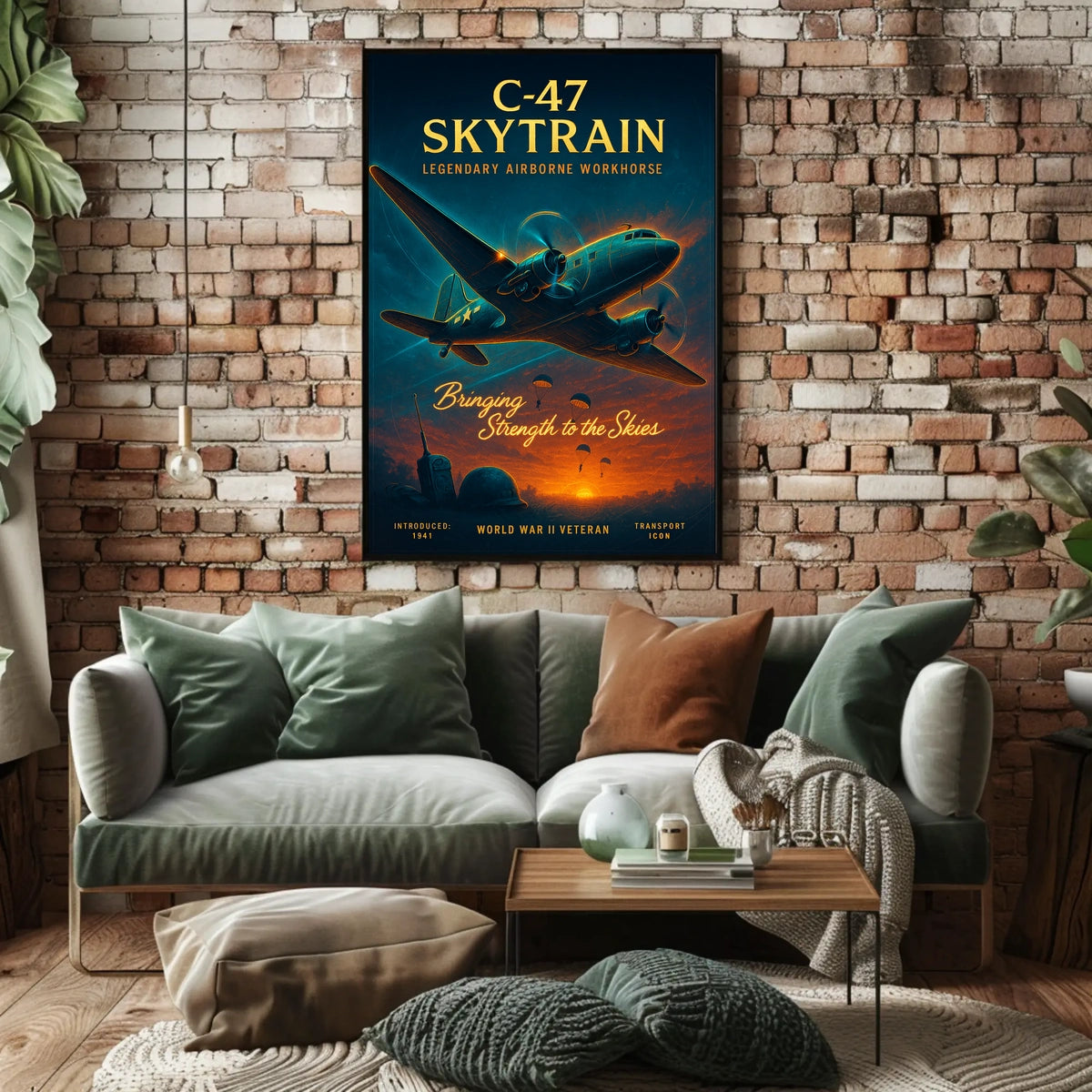 C-47 Skytrain Legendary Airborne Workhorse Poster