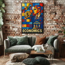 Economics in Vibrant Colors Poster