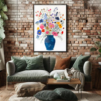 Vibrant Floral Still-Life Illustration Abstract or Artistic Poster PosterGoat