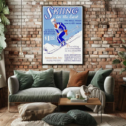 Skiing in the East Poster PosterGoat