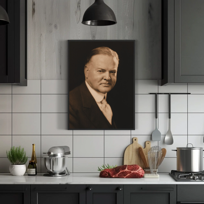 Herbert Hoover 31st President Sepia Photo