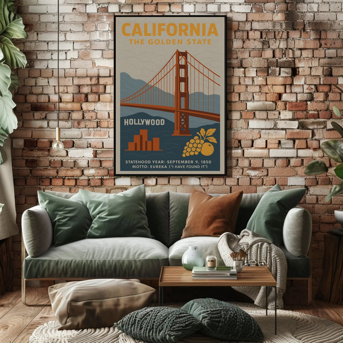 California The Golden State Poster