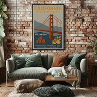 California The Golden State Poster