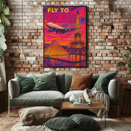 Fly To Paris Poster