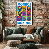Monroe Pop Art Tribute Poster PosterGoat