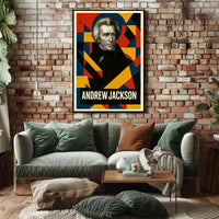 Andrew Jackson 7th President of the United States Abstract Pop Poster