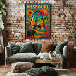 Missouri A Vibrant Tribute Poster