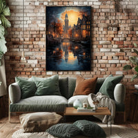 Enchanted Evening In Amsterdam Poster