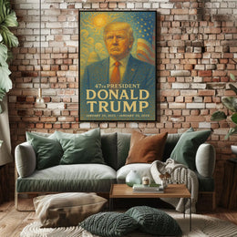 Trump Unity Patriotic Impressionism Poster