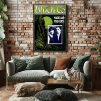 Magic and Mystery Gothic Castle Dragon Art Nouveau Poster