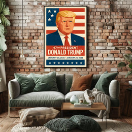 Trump Visionary Leader Patriot Pop Art Poster