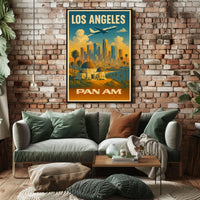 Los Angeles Pan Am Travel Poster