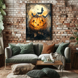 Halloween Jack-O'-Lantern Art Print Poster