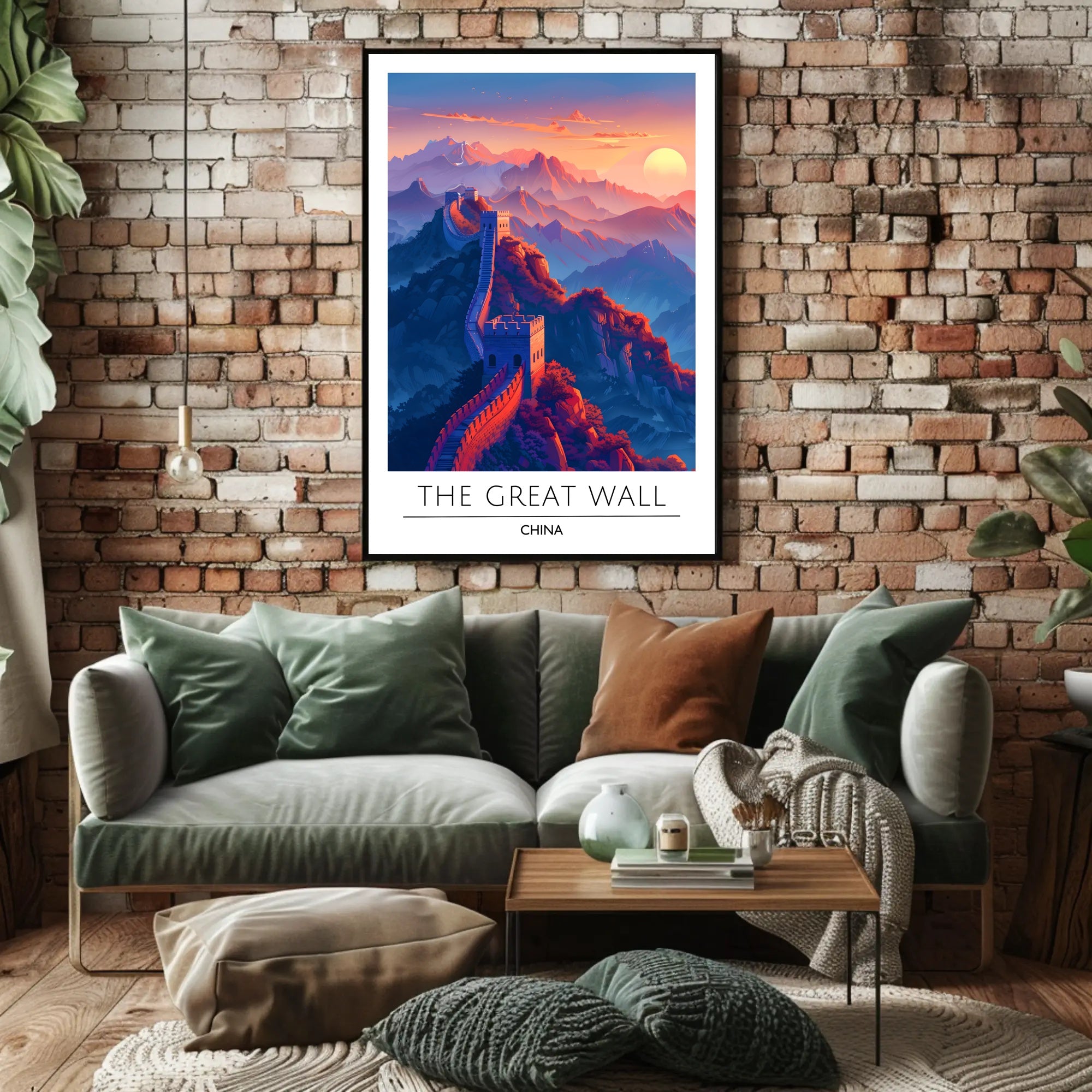 Great Wall of China Majesty Travel Poster