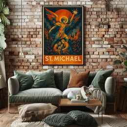 St. Michael Protector In Art Poster