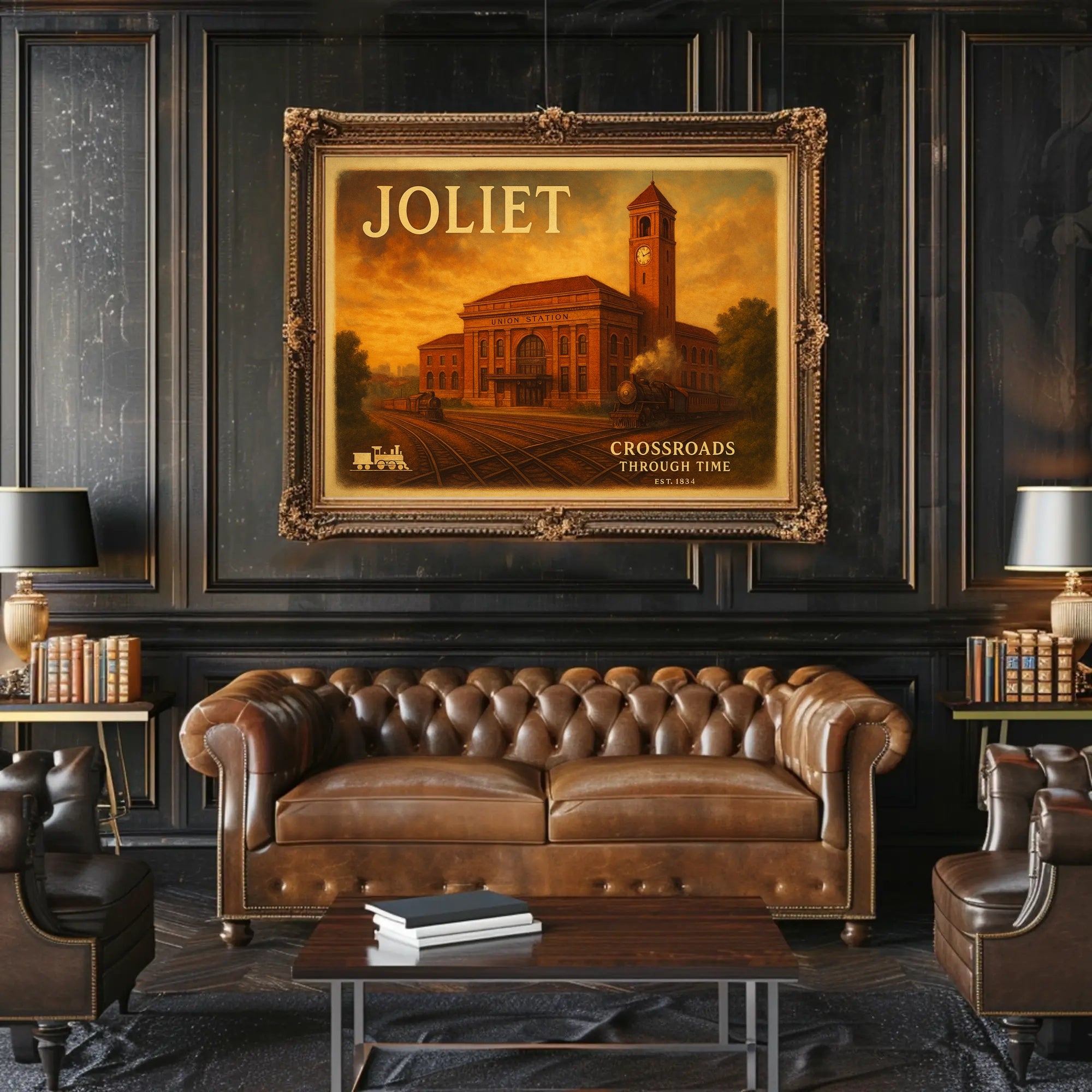 Joliet Travel Poster Crossroads Through Time