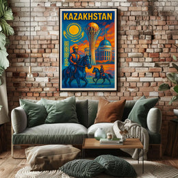 Kazakhstan Heritage Poster